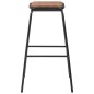 vidaXL Taburetes de cocina 6 uds madera maciza de pino y acero negro vidaXL Taburetes de cocina 6 uds madera maciza de pino y acero negro