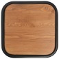 vidaXL Taburetes de cocina 6 uds madera maciza de pino y acero negro vidaXL Taburetes de cocina 6 uds madera maciza de pino y acero negro