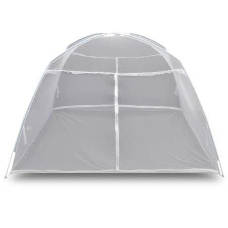 vidaXL Tienda de campaña de fibra de vidrio blanco 200x150x145 cm
