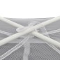 vidaXL Tienda de campaña de fibra de vidrio blanco 200x150x145 cm