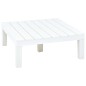 vidaXL Juego de muebles de jardín 5 piezas plástico blanco vidaXL Juego de muebles de jardín 5 piezas plástico blanco
