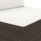 vidaXL Juego de muebles de jardín 6 piezas ratán sintético marrón vidaXL Juego de muebles de jardín 6 piezas ratán sintético marrón