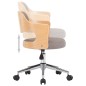vidaXL Sillas comedor giratorias 2 uds madera curvada tela gris taupe vidaXL Sillas comedor giratorias 2 uds madera curvada tela gris taupe