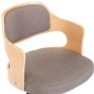 vidaXL Sillas comedor giratorias 2 uds madera curvada tela gris taupe vidaXL Sillas comedor giratorias 2 uds madera curvada tela gris taupe