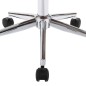 vidaXL Silla oficina giratoria madera curvada cuero sintético blanco vidaXL Silla oficina giratoria madera curvada cuero sintético blanco
