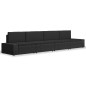 vidaXL Juego de muebles de jardín 4 piezas ratán sintético negro vidaXL Juego de muebles de jardín 4 piezas ratán sintético negro