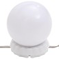 vidaXL Espejo de pared con luces LED cuadrado de vidrio