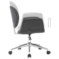 vidaXL Sillas de comedor giratorias 6 unidades tela gris vidaXL Sillas de comedor giratorias 6 unidades tela gris