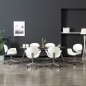 vidaXL Sillas de comedor giratorias 6 unidades cuero sintético blanco vidaXL Sillas de comedor giratorias 6 unidades cuero sintético blanco