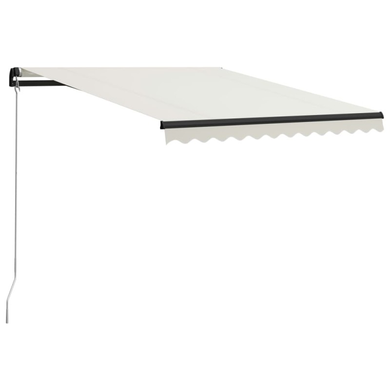 vidaXL Toldo manual retráctil color crema 300x250 cm vidaXL Toldo manual retráctil color crema 300x250 cm