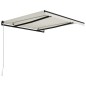 vidaXL Toldo manual retráctil color crema 300x250 cm vidaXL Toldo manual retráctil color crema 300x250 cm