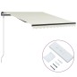 vidaXL Toldo retráctil automático crema 300x250 cm vidaXL Toldo retráctil automático crema 300x250 cm