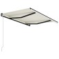 vidaXL Toldo retráctil automático crema 300x250 cm vidaXL Toldo retráctil automático crema 300x250 cm