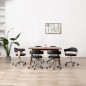 vidaXL Sillas de comedor giratorias 6 unidades cuero sintético negro vidaXL Sillas de comedor giratorias 6 unidades cuero sintético negro