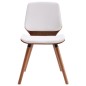vidaXL Sillas de comedor 4 unidades cuero sintético blanco vidaXL Sillas de comedor 4 unidades cuero sintético blanco