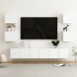 vidaXL Set de muebles de salón TV 7 piezas madera de ingeniería blanco vidaXL Set de muebles de salón TV 7 piezas madera de ingeniería blanco