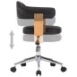 vidaXL Sillas de comedor giratorias 2 unidades cuero sintético negro vidaXL Sillas de comedor giratorias 2 unidades cuero sintético negro