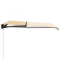 vidaXL Toldo manual retráctil con LED amarillo y blanco 300x250 cm vidaXL Toldo manual retráctil con LED amarillo y blanco 300x250 cm