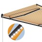 vidaXL Toldo manual retráctil con LED amarillo y blanco 300x250 cm vidaXL Toldo manual retráctil con LED amarillo y blanco 300x250 cm