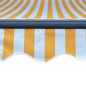 vidaXL Toldo manual retráctil con LED amarillo y blanco 300x250 cm vidaXL Toldo manual retráctil con LED amarillo y blanco 300x250 cm