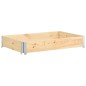vidaXL Arriate de madera maciza de pino 50x150 cm vidaXL Arriate de madera maciza de pino 50x150 cm