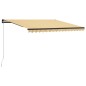 vidaXL Toldo manual retráctil amarillo y blanco 400x300 cm