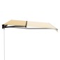 vidaXL Toldo manual retráctil amarillo y blanco 400x300 cm