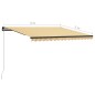 vidaXL Toldo manual retráctil amarillo y blanco 400x300 cm
