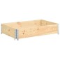 vidaXL Arriate de madera maciza de pino 50x100 cm vidaXL Arriate de madera maciza de pino 50x100 cm