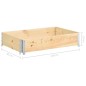 vidaXL Arriate de madera maciza de pino 50x100 cm vidaXL Arriate de madera maciza de pino 50x100 cm