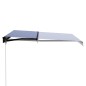 vidaXL Toldo retráctil manual con LED azul y blanco 300x250 cm vidaXL Toldo retráctil manual con LED azul y blanco 300x250 cm