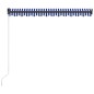 vidaXL Toldo retráctil manual con LED azul y blanco 300x250 cm vidaXL Toldo retráctil manual con LED azul y blanco 300x250 cm