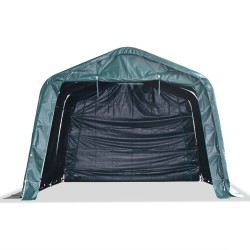 vidaXL Carpa ganado desmontable PVC verde oscuro 550 g/m² 3,3x4,8 m