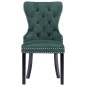 vidaXL Sillas de comedor 4 unidades terciopelo verde oscuro vidaXL Sillas de comedor 4 unidades terciopelo verde oscuro