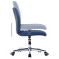 vidaXL Sillas de comedor 6 unidades tela azul 