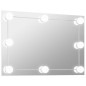 vidaXL Espejo de pared con luces LED rectangular de vidrio vidaXL Espejo de pared con luces LED rectangular de vidrio