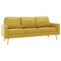 vidaXL Juego de sofás 2 piezas de tela amarillo vidaXL Juego de sofás 2 piezas de tela amarillo