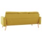 vidaXL Juego de sofás 2 piezas de tela amarillo vidaXL Juego de sofás 2 piezas de tela amarillo