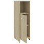 vidaXL Juego muebles de baño 4 piezas madera ingeniería roble Sonoma vidaXL Juego muebles de baño 4 piezas madera ingeniería roble Sonoma