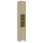 vidaXL Juego muebles de baño 3 piezas madera ingeniería roble Sonoma vidaXL Juego muebles de baño 3 piezas madera ingeniería roble Sonoma