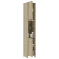vidaXL Juego muebles de baño 3 piezas madera ingeniería roble Sonoma vidaXL Juego muebles de baño 3 piezas madera ingeniería roble Sonoma