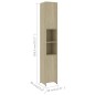 vidaXL Juego muebles de baño 3 piezas madera ingeniería roble Sonoma vidaXL Juego muebles de baño 3 piezas madera ingeniería roble Sonoma