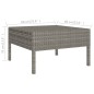 vidaXL Set de muebles de jardín 6 pzas y cojines ratán sintético gris vidaXL Set de muebles de jardín 6 pzas y cojines ratán sintético gris