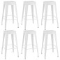 vidaXL Mesa alta y taburetes de bar 7 piezas negro y blanco vidaXL Mesa alta y taburetes de bar 7 piezas negro y blanco