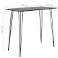 vidaXL Mesa alta y taburetes de bar 7 piezas negro y blanco vidaXL Mesa alta y taburetes de bar 7 piezas negro y blanco