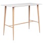 vidaXL Mesa alta y taburetes de bar 5 piezas blanco vidaXL Mesa alta y taburetes de bar 5 piezas blanco