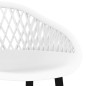 vidaXL Mesa alta y taburetes de bar 5 piezas blanco vidaXL Mesa alta y taburetes de bar 5 piezas blanco