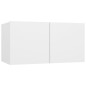 vidaXL Set de mueble para TV 10 piezas madera de ingeniería blanco vidaXL Set de mueble para TV 10 piezas madera de ingeniería blanco