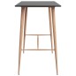 vidaXL Mesa alta y taburetes de bar 7 piezas negro vidaXL Mesa alta y taburetes de bar 7 piezas negro