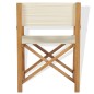 vidaXL Sillas de director plegable 2 uds madera maciza de teca